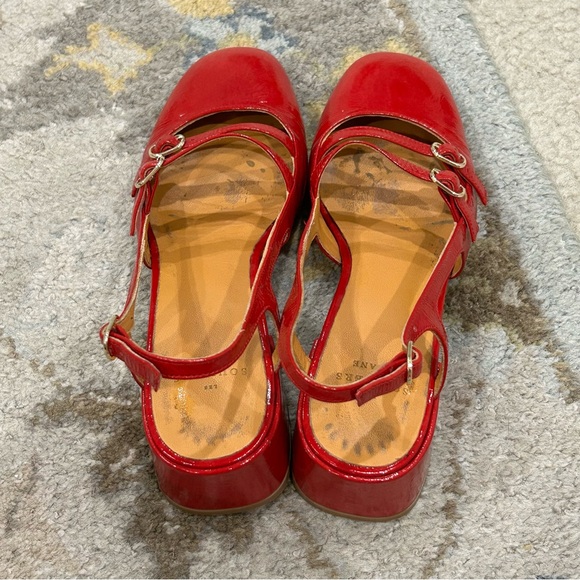 Sezane Paula Babies Block Heels in Red - Picture 13 of 15